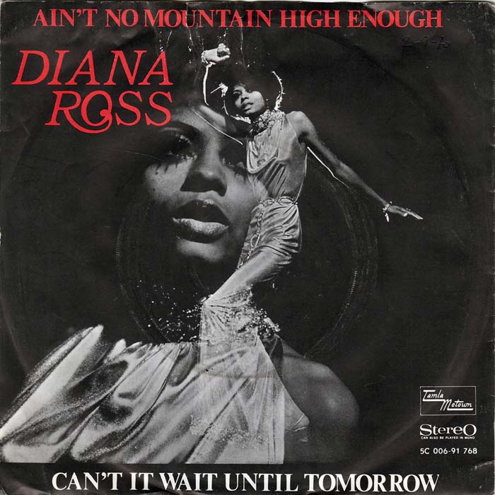 Diana Ross - Ain't No Mountain High Enough record cover