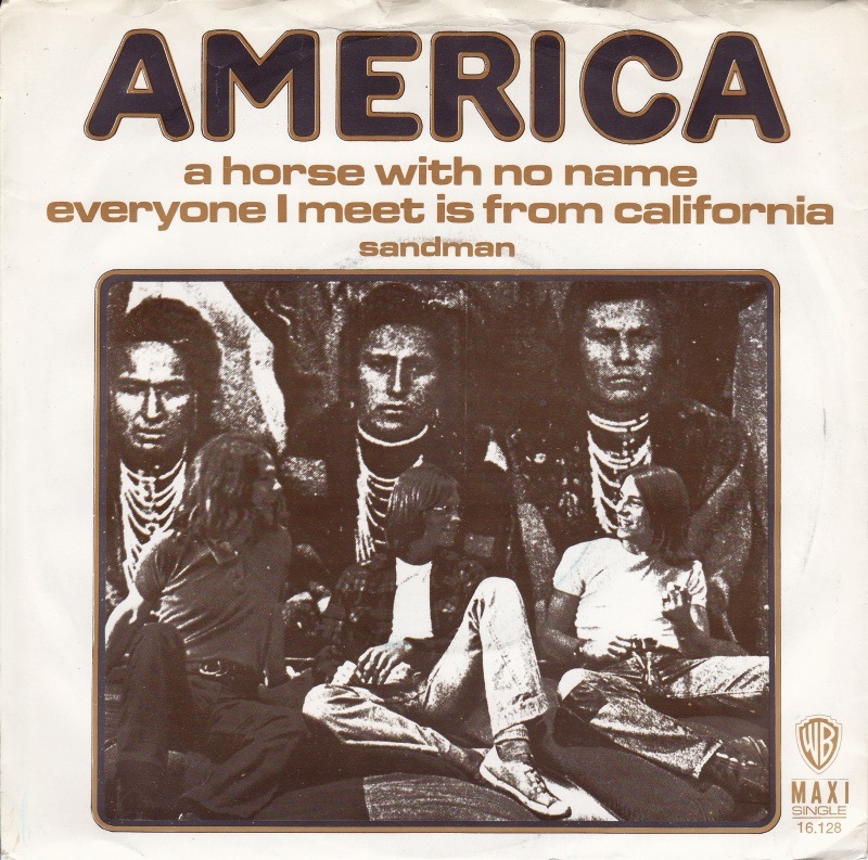 A HORSE WITH NO NAME - America record cover