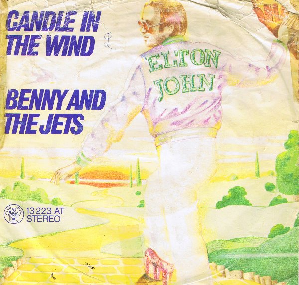BENNIE AND THE JETS - Elton John record cover