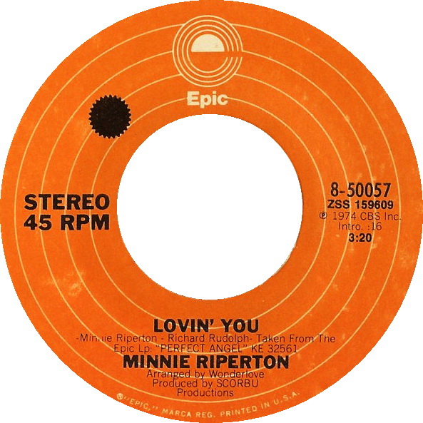 LOVIN' YOU - Minnie Riperton record cover