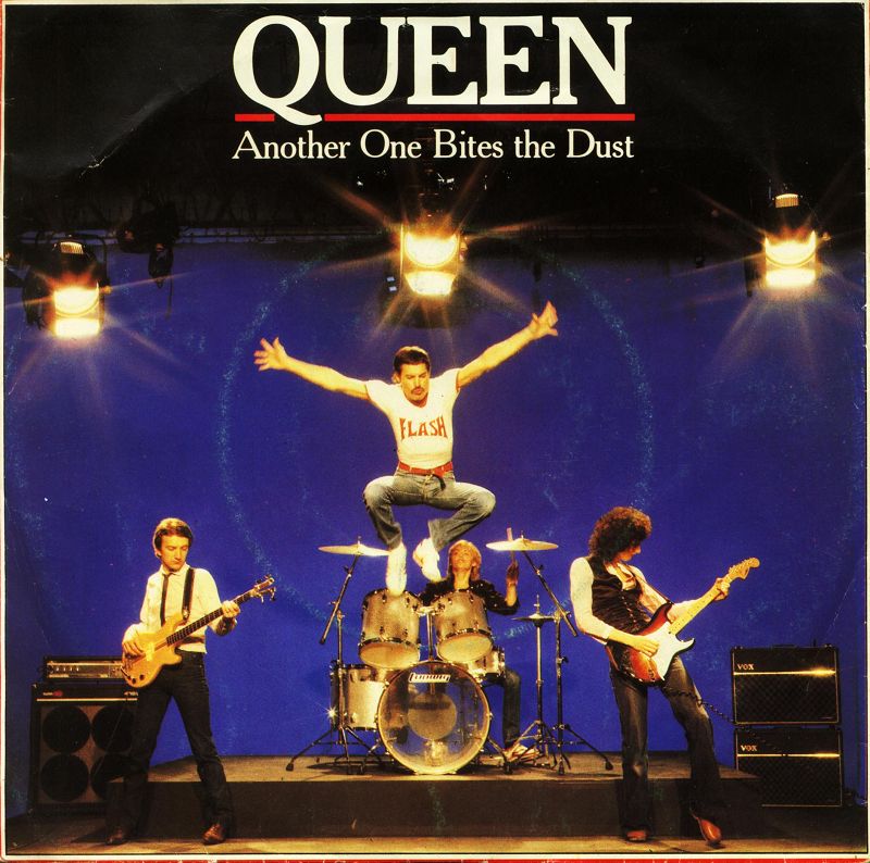 Queen Another One Bites The Dust record cover