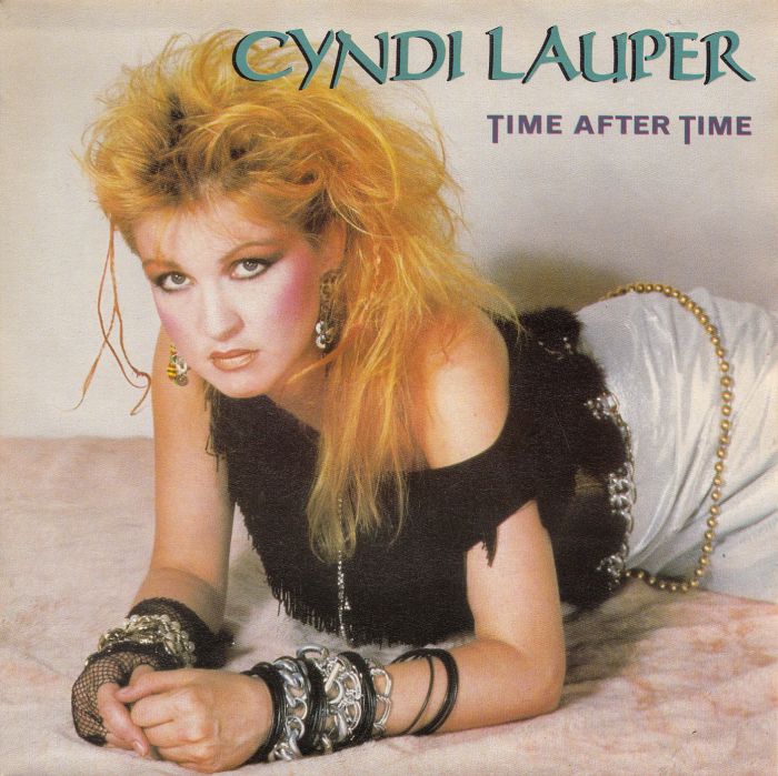 Cyndi Lauper Time After Time record cover