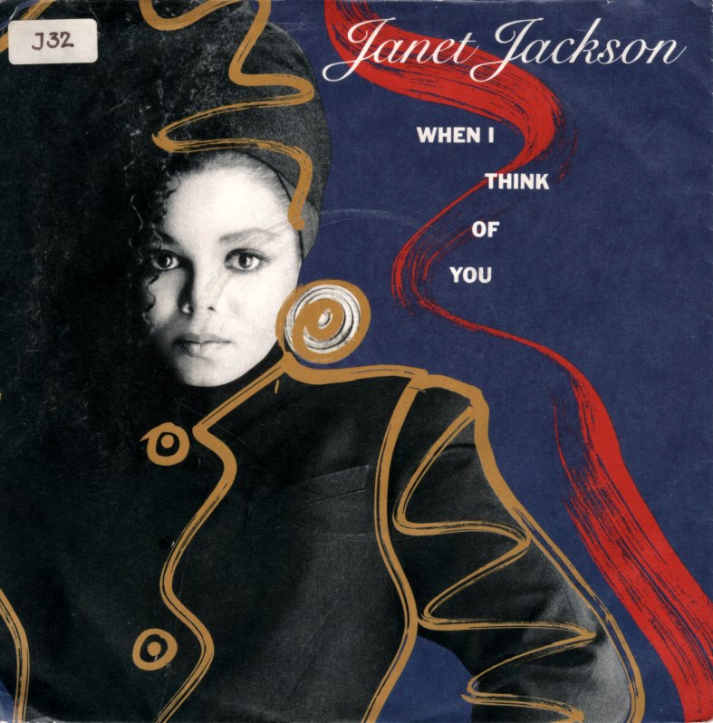 Janet Jackson When I Think of You I Am record cover