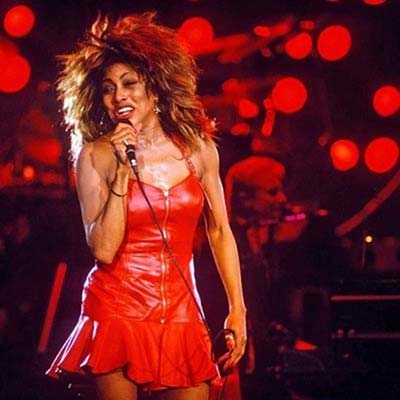 Tina Turner on stage circa 1987